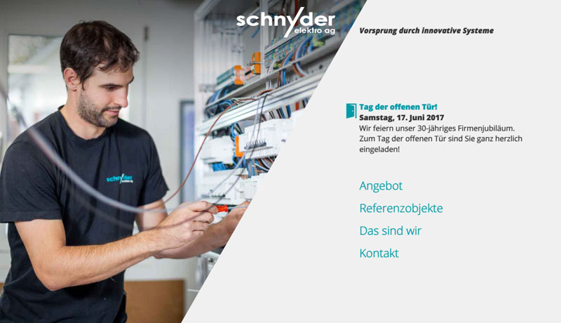 Schnyder Elektro AG Website